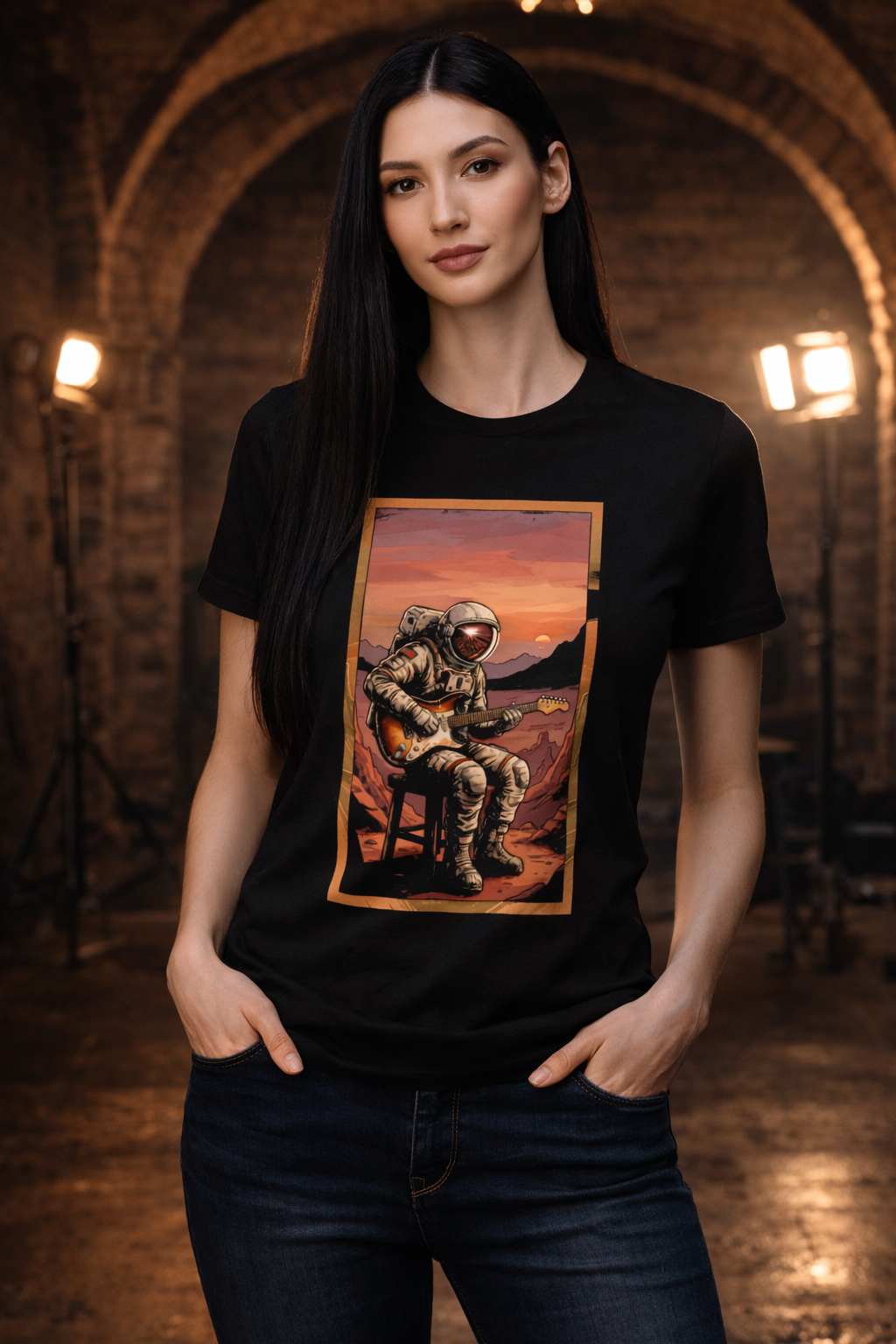 T-shirt Unisexe épais - Blues sur la planète rouge
