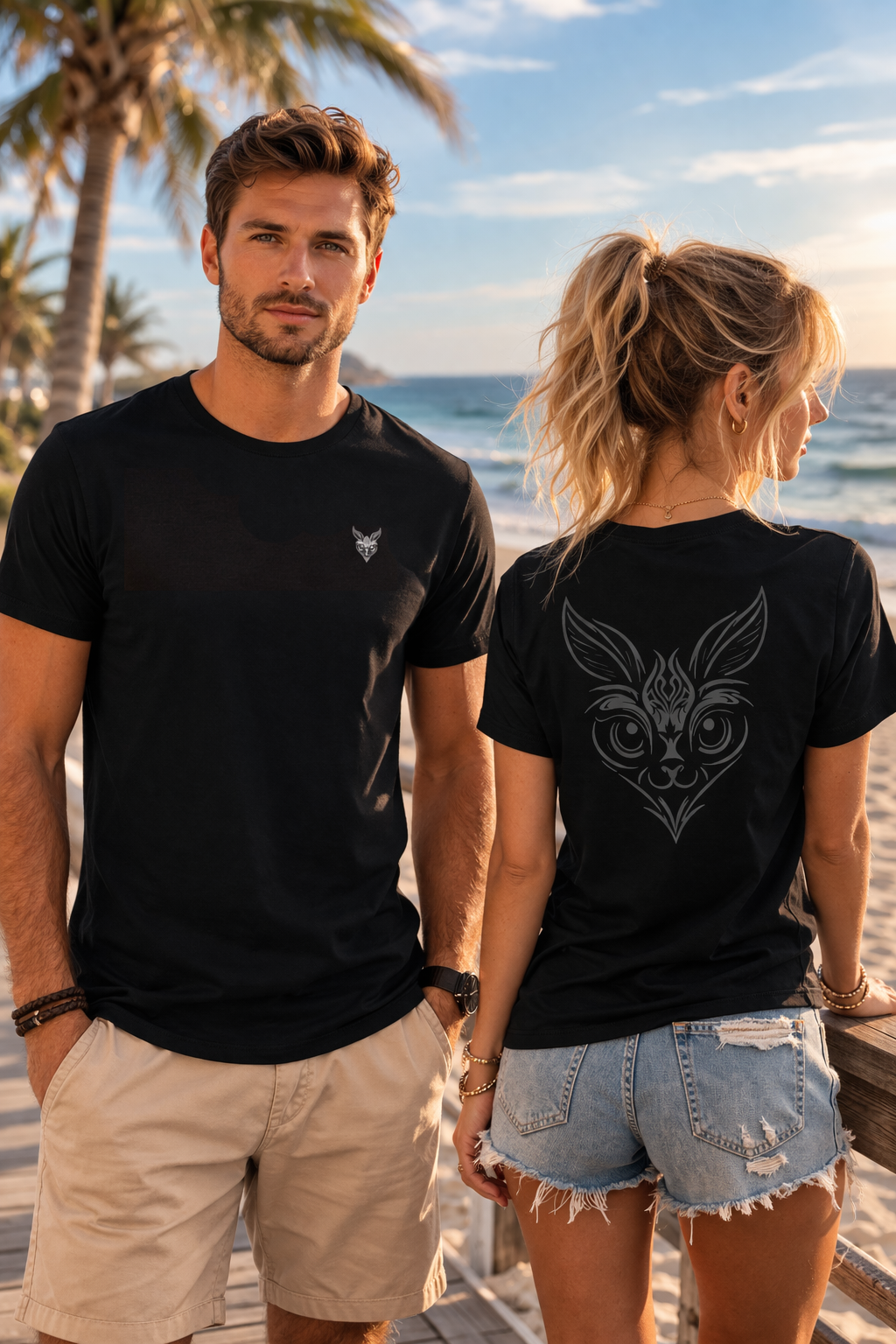 T-shirt Unisexe épais - Attitude Premium Moogwai Noir