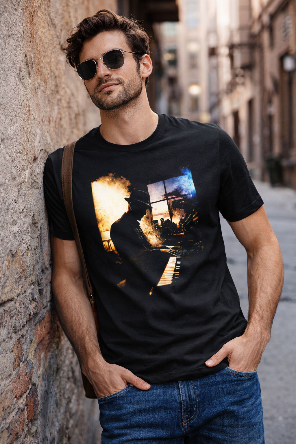 T-shirt Unisexe épais - Pour les passionnés de piano