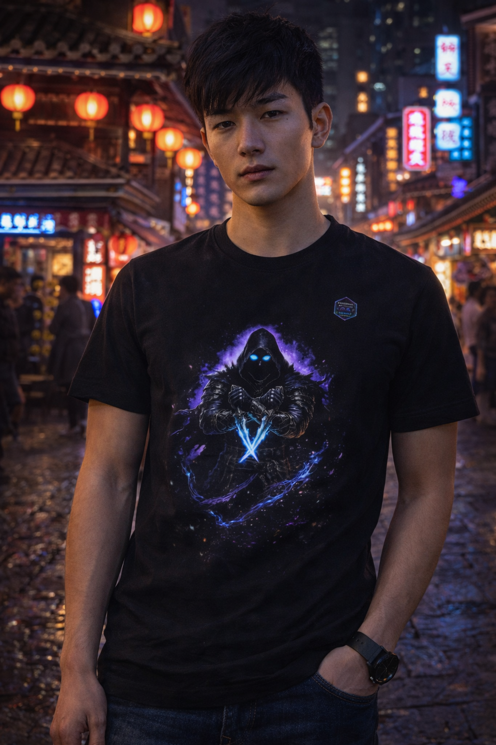 T-shirt Unisexe épais - Plongez dans l'ombre de l'assassin