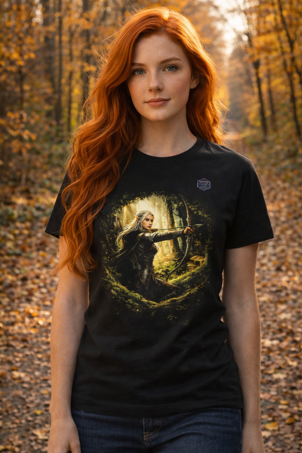 T-shirt Unisexe épais Elfe : Un Voyage dans l'Imaginaire
