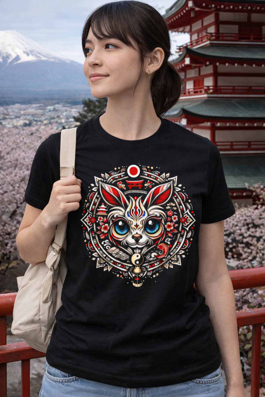 T-shirt Unisexe épais - Plongez dans l'univers Moogwai du Japon