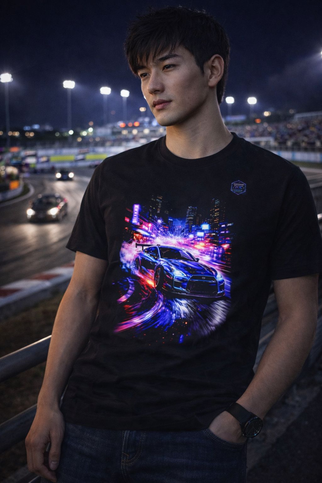 T-shirt Unisexe épais Drift Racing : Vivez la vitesse !