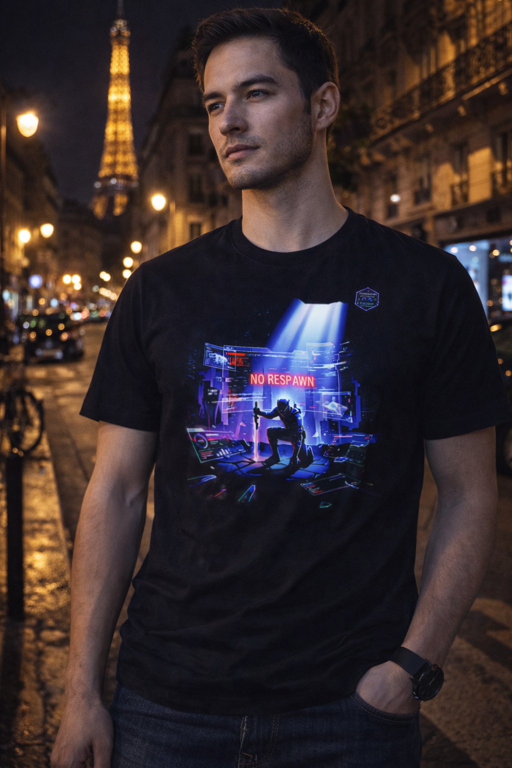 T-shirt Unisexe épais No Respawn : Élevez votre style