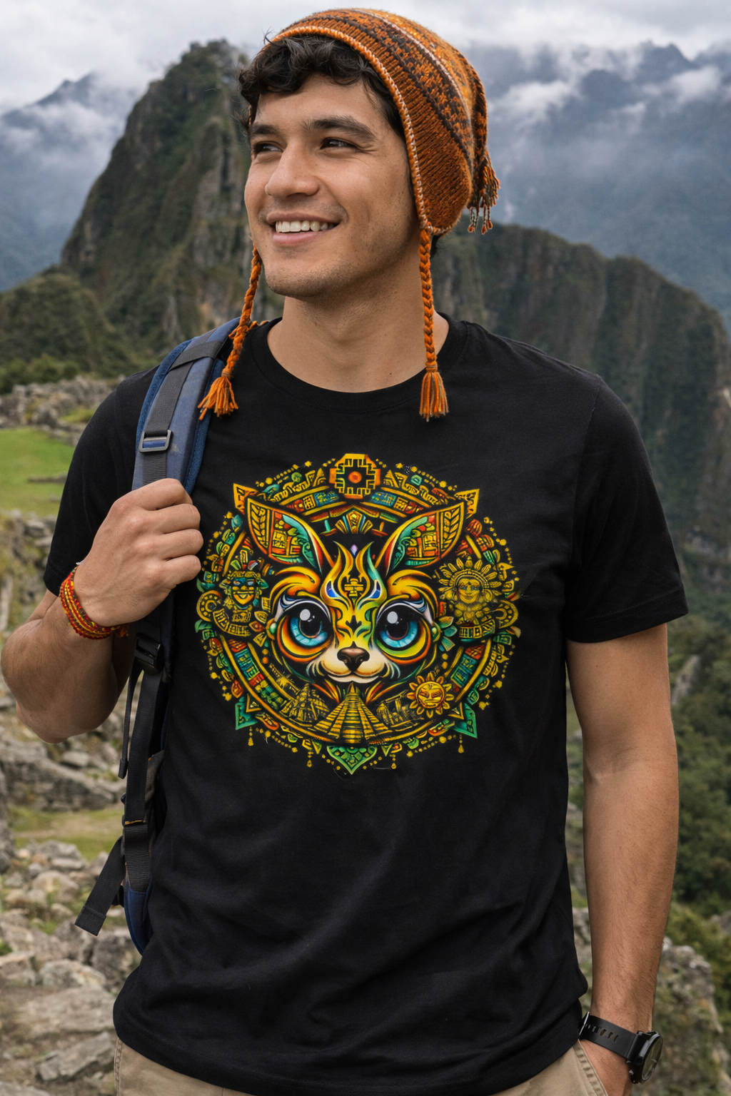 T-shirt Unisexe épais : Moogwai du monde - Amérique du Sud