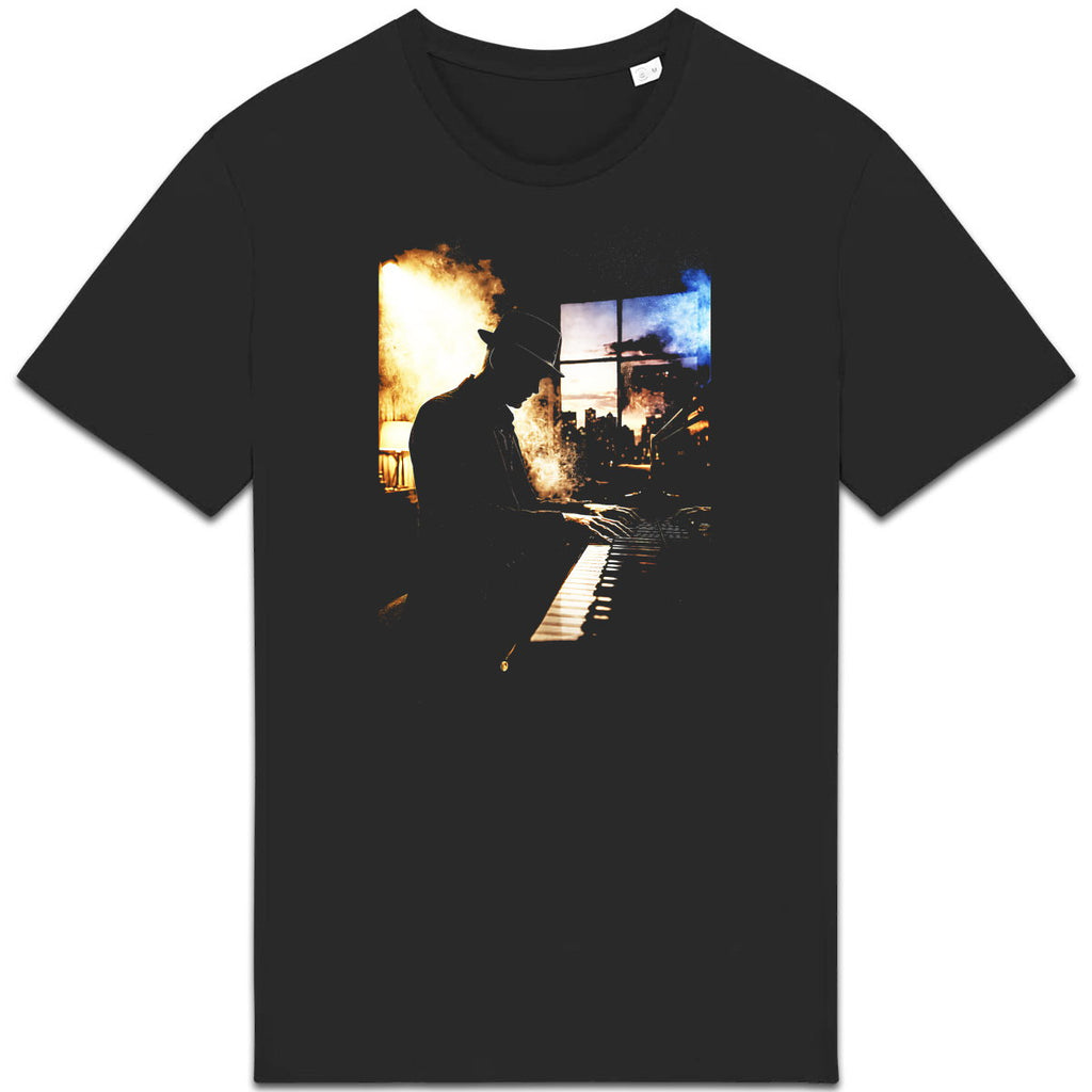 T-shirt Unisexe épais - Pour les passionnés de piano - face_0
