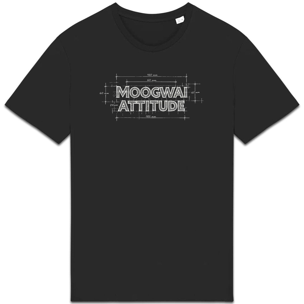 T-shirt Unisexe épais Moogwai Attitude Typographie - face_0