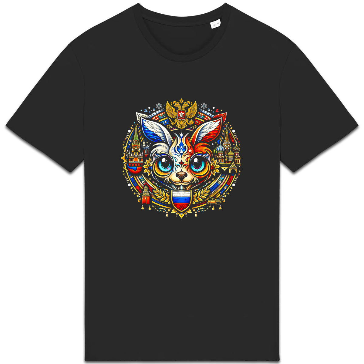 T-shirt Unisexe épais Moogwai du monde: Russie - face_0
