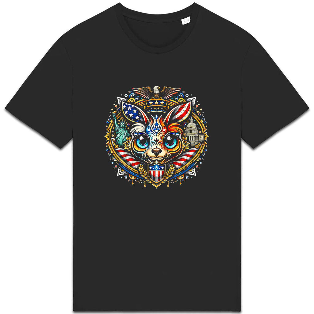 T-shirt Unisexe épais - Moogwai du monde: U.S.A - face_0