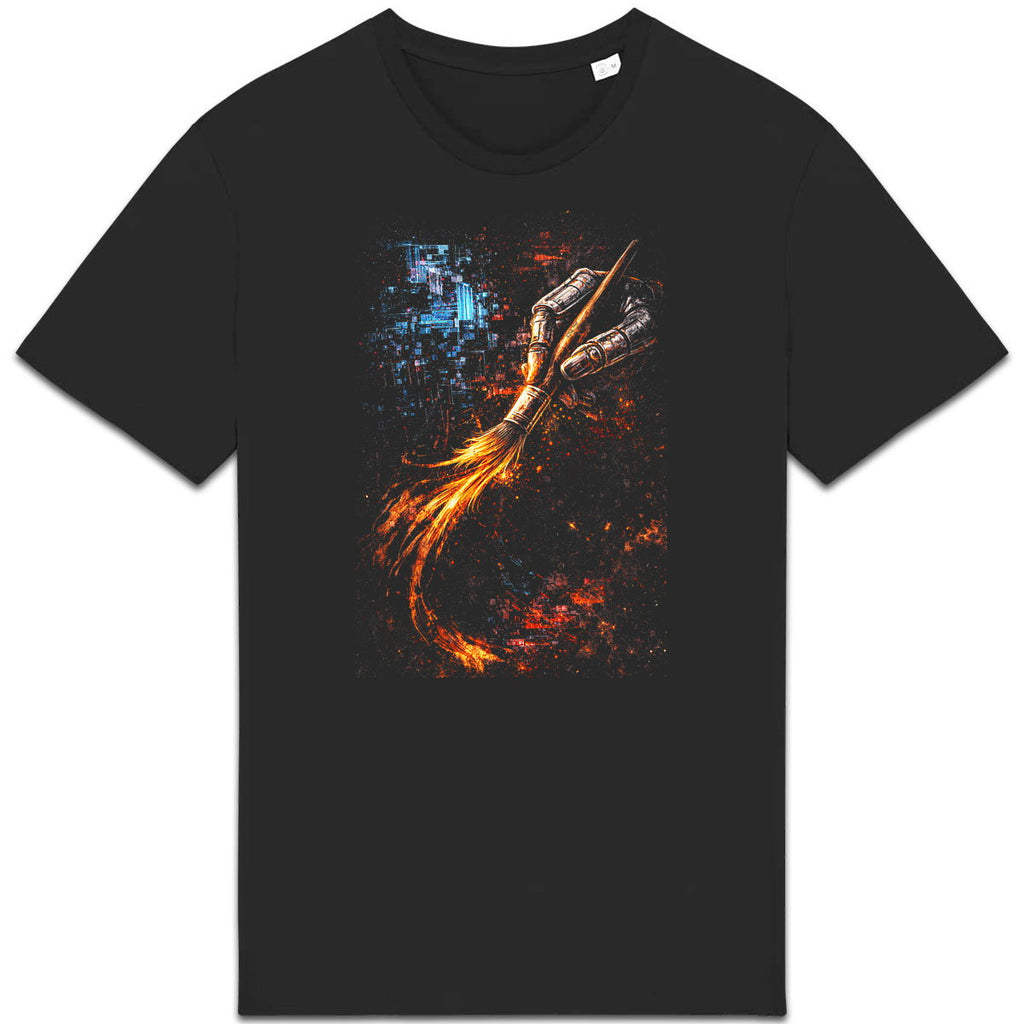 T-shirt Unisexe épais - L'art du pinceau numérique - face_0