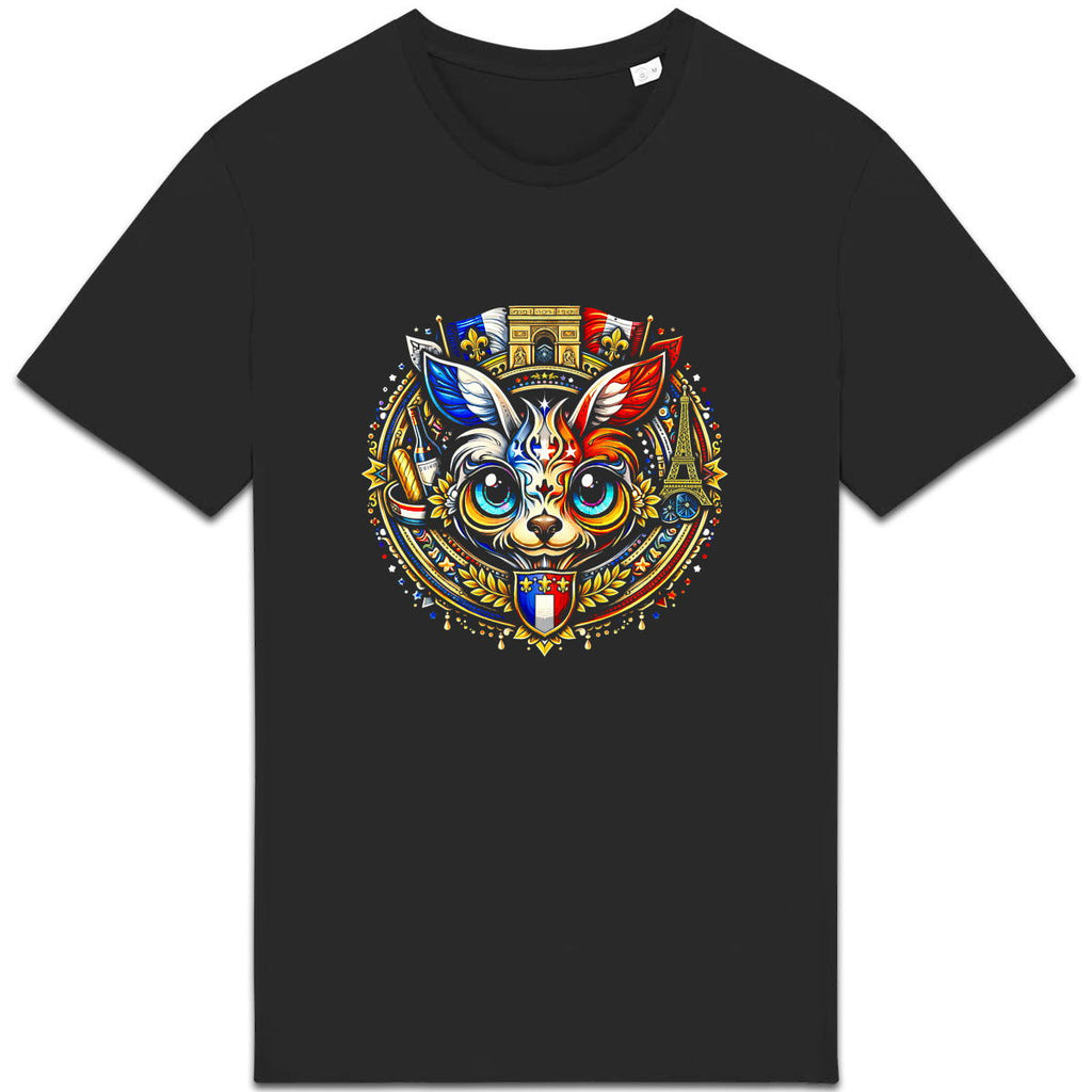 T-shirt Unisexe épais Moogwai du monde: France - face_0