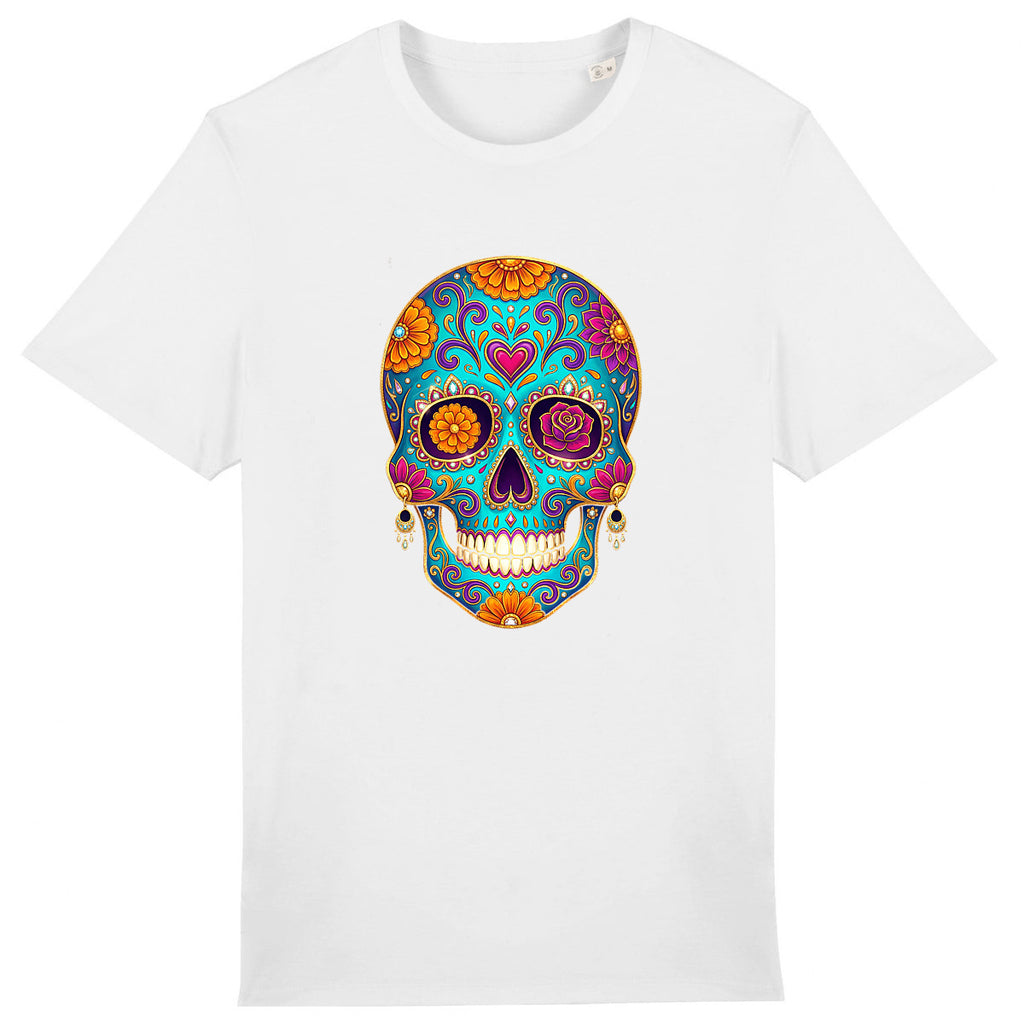 T-shirt Unisexe épais - Célébrons el Día de los Muertos - face_0