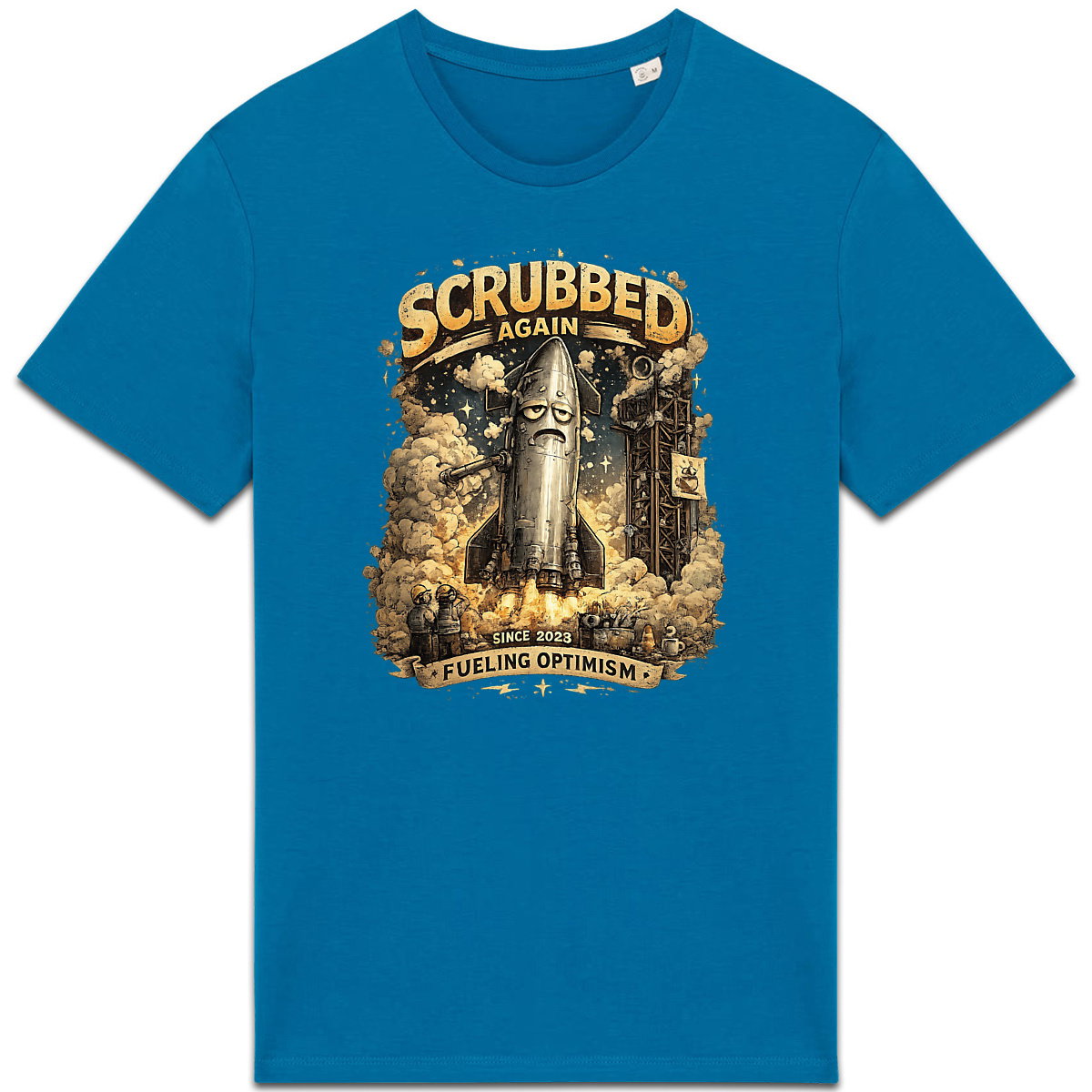 T-shirt Unisexe épais Scrubbed (Starship) : Voyagez dans l'espace - face_5