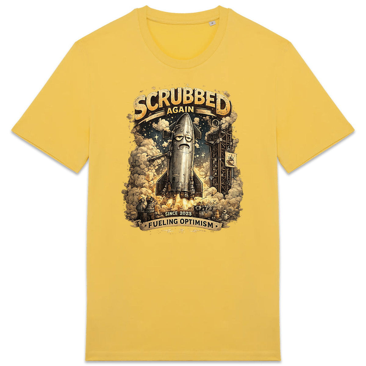 T-shirt Unisexe épais Scrubbed (Starship) : Voyagez dans l'espace - face_6