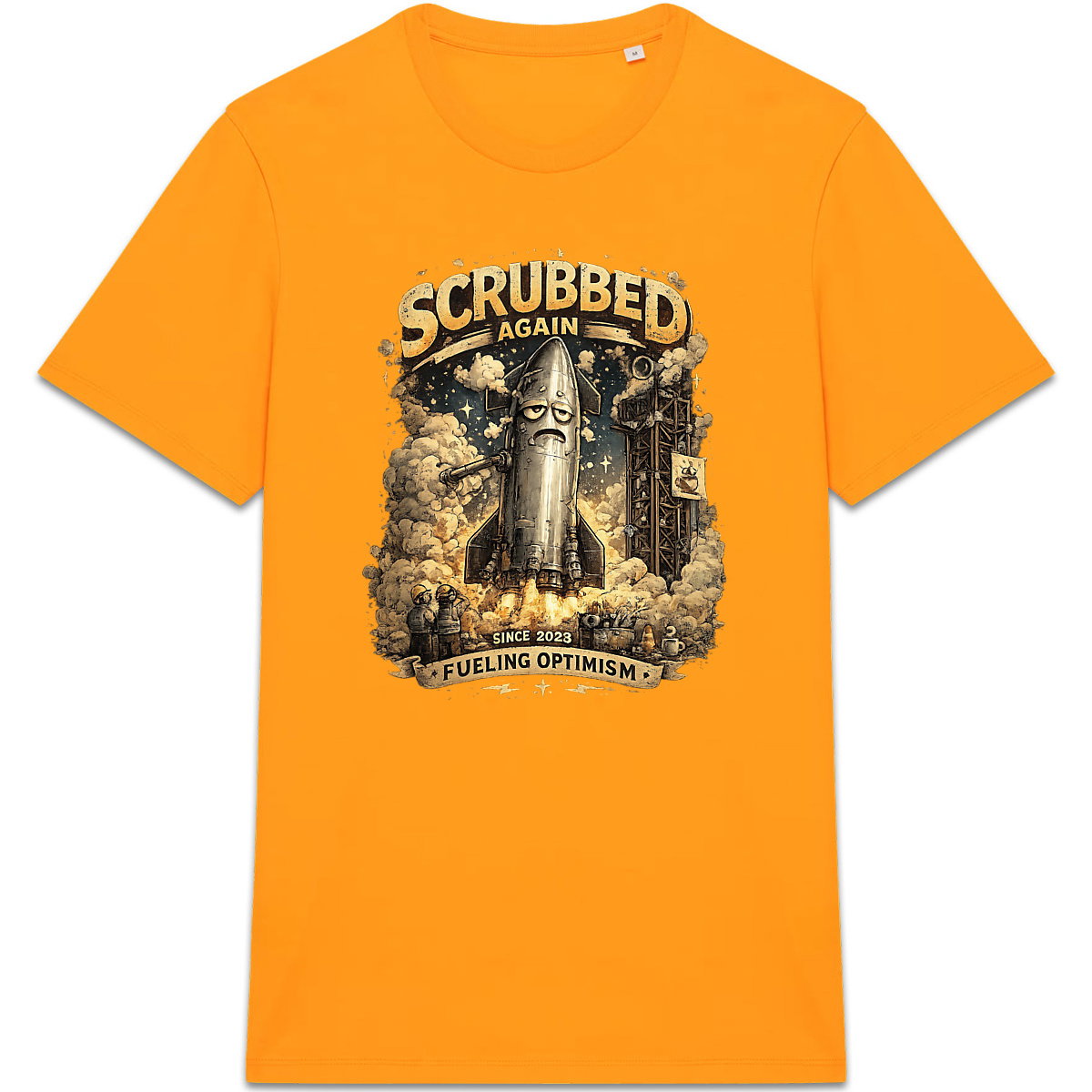 T-shirt Unisexe épais Scrubbed (Starship) : Voyagez dans l'espace - face_7