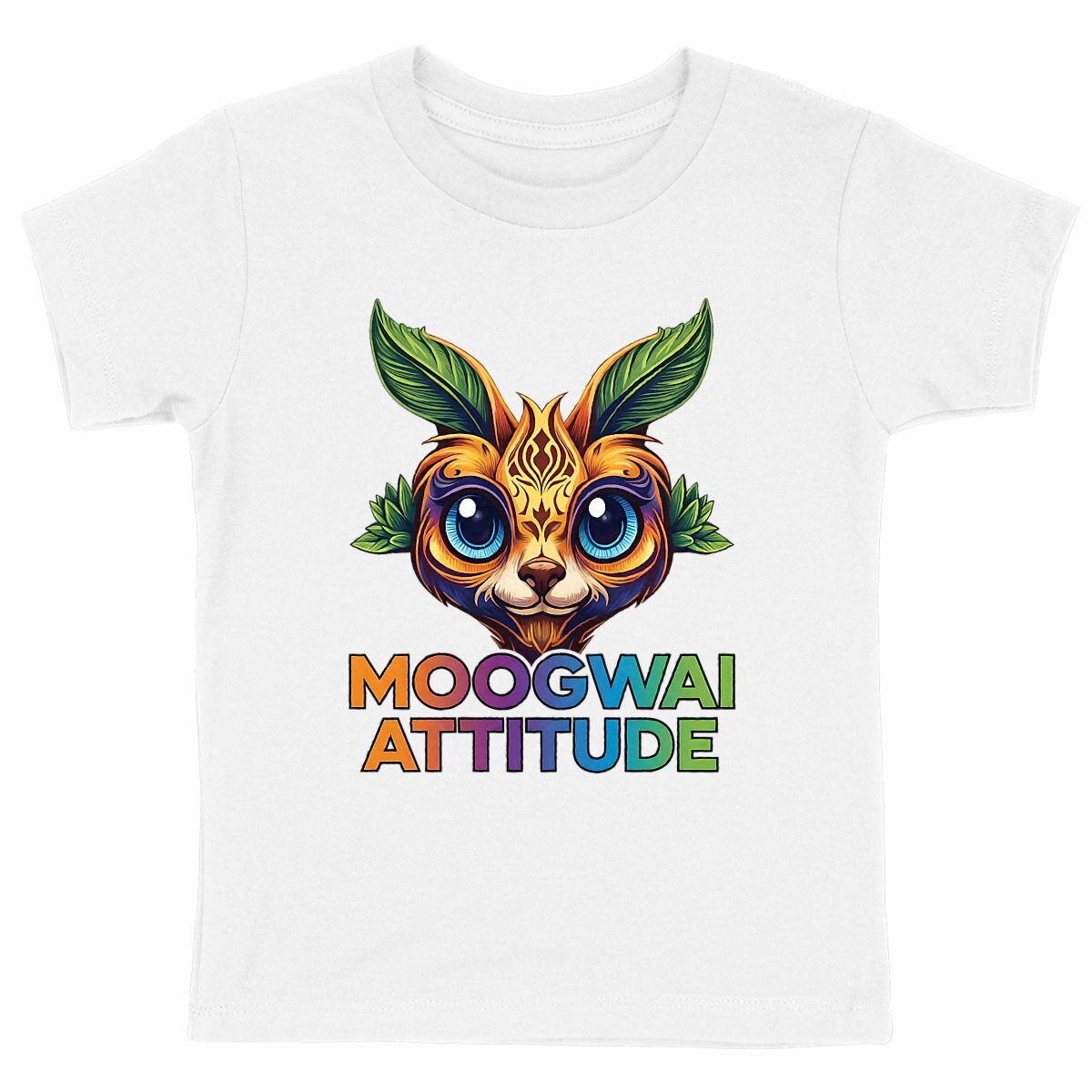 T-shirt Enfant Epais - Moogwai Attitude pour les Petits - face_blanc