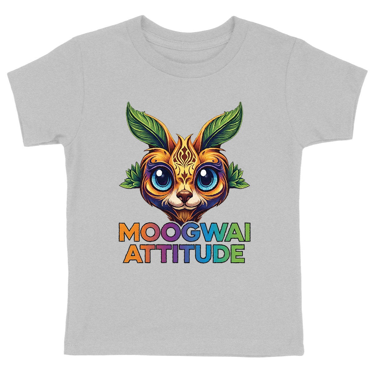 T-shirt Enfant Epais - Moogwai Attitude pour les Petits - face_gris