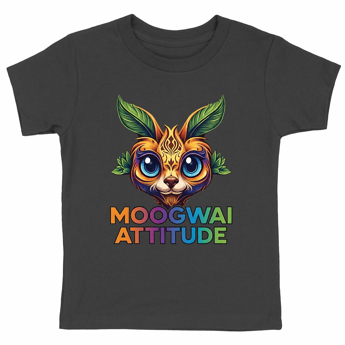 T-shirt Enfant Epais - Moogwai Attitude pour les Petits - face_noir