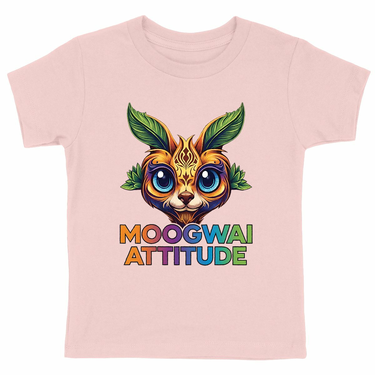 T-shirt Enfant Epais - Moogwai Attitude pour les Petits - face_rose
